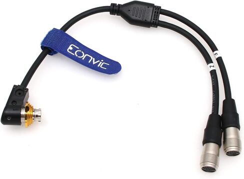 Eonvic Hirose 20 Pin Stratus Lens Control Y Cable for Canon Cinema CN-E Servo Lenses in Saudi Arabia