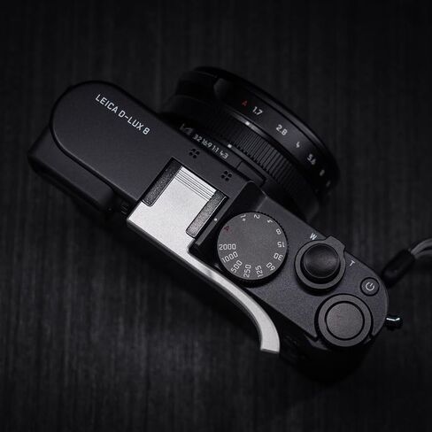 قبضة الإبهام المعدني لكاميرا Leica D-Lux8 Dlux8 ، قبضة راحة الإبهام الحذاء الساخن ， نمطًا حصريًا مضادًا للانزلاق ، يعزز إحساس قبضة الكاميرا (الفضة) in Kuwait