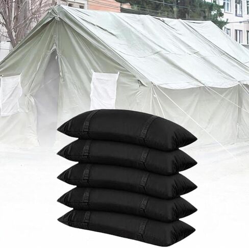 Weight Sandbag Weight Sand Bag Flood Control Reusable Empty Outdoor Fillable Weight Bag Fillable Sandbag for Trampoline, 5 Pieces in Saudi Arabia