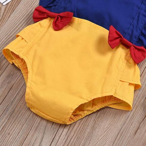 One opening Newborn Baby Girl Princess Ruffles Bodysuits Rompers Backless Patchwork Baby Girl Summer Clothes+Headband in Saudi Arabia