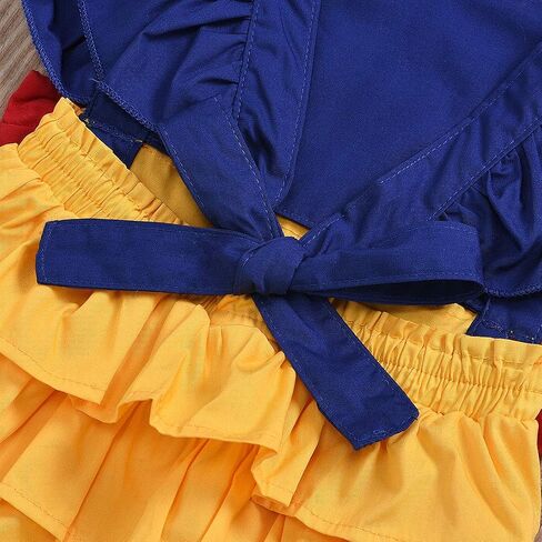 One opening Newborn Baby Girl Princess Ruffles Bodysuits Rompers Backless Patchwork Baby Girl Summer Clothes+Headband in Saudi Arabia