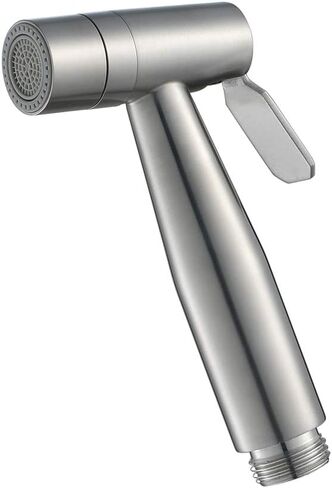 Handheld Bidet Sprayer Head Stainless Steel Portable Toilet Bidet Shower Head Brushed Bathroom Shower Bidet Tap for Toilet Cleaning, Pet Bath, Personal Hygiene,B(A) in Saudi Arabia