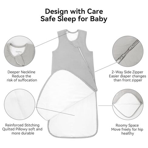 Rayon Made from Bamboo Sleep Sack 6-12 Months 0.5 Tog Soft Lightweight Toddler Sleep Sack for Babies 2-Way Zipper Wearable Blanket Baby 6 Months in Kuwait