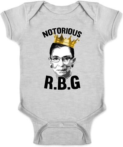 Pop Threads Notorious R.B.G. RBG Supreme Court Political Infant Baby Boy Girl Bodysuit in Kuwait