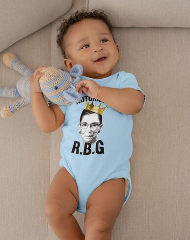 Pop Threads Notorious R.B.G. RBG Supreme Court Political Infant Baby Boy Girl Bodysuit in Kuwait