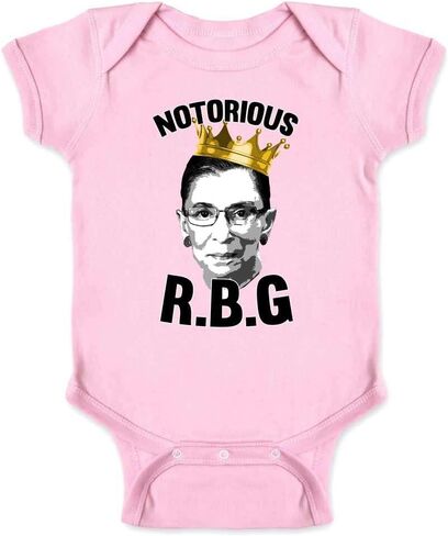 Pop Threads Notorious R.B.G. RBG Supreme Court Political Infant Baby Boy Girl Bodysuit in Kuwait