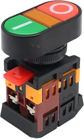 SAAWEE APBB-22-25N Self Reset Start-Stop Double Pushbuttons Switch NO NC with LED Lamp 22mm(220V) in Saudi Arabia