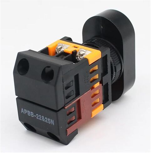 SAAWEE APBB-22-25N Self Reset Start-Stop Double Pushbuttons Switch NO NC with LED Lamp 22mm(220V) in Saudi Arabia