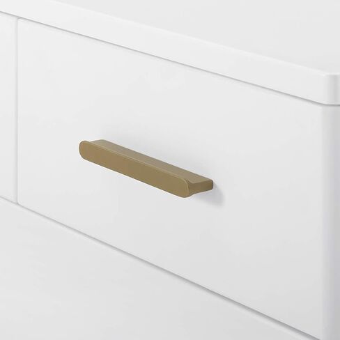 Delta Children Sloane 4 Drawer Dresser with Changing Top, Bianca White w/Melted Bronze in Saudi Arabia