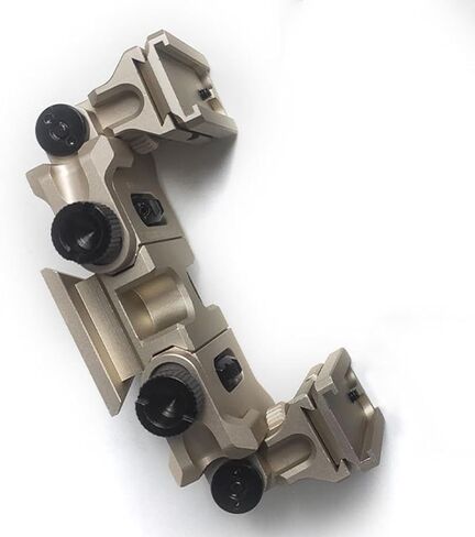 NVG30 NVG10 PVS-14 Binocular Bridge Mount Night Vision Goggles Bracket Metal Helmet Mounting Mount Multi-Function 90 Degree NVG Mount(Black,Gold) in Saudi Arabia