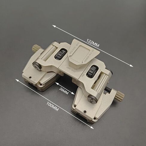 NVG30 NVG10 PVS-14 Binocular Bridge Mount Night Vision Goggles Bracket Metal Helmet Mounting Mount Multi-Function 90 Degree NVG Mount(Black,Gold) in Saudi Arabia