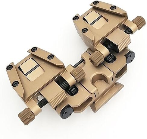 NVG30 NVG10 PVS-14 Binocular Bridge Mount Night Vision Goggles Bracket Metal Helmet Mounting Mount Multi-Function 90 Degree NVG Mount(Black,Gold) in Saudi Arabia