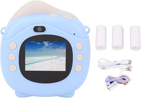 12MP Thermal Instant Print Camera with 2 Inch IPS Screen, Long Battery Life, Compact Design for Students, Fun Photo Frames, and HD Photography (Without Memory Card) in Kuwait