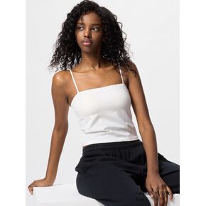 Uniqlo AIRism Cotton Cropped Tube Bra Top