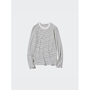 Uniqlo Soft Ribbed T-Shirt | Long Sleeve | Striped