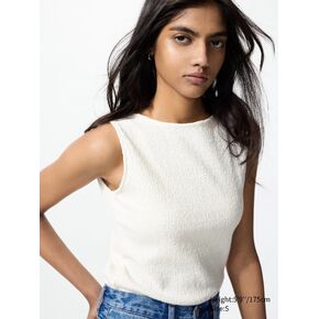 Uniqlo Shirring Boat Neck Sleeveless T-Shirt