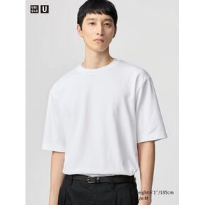 Uniqlo AIRism Cotton Oversized T-Shirt | Half-Sleeve