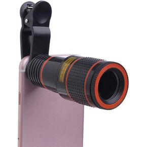 Clip-on 8X Optical Zoom HD Telescope Camera Lens for Universal Mobile Phone