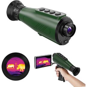 Thermal Monocular 384x288 (AI Super Resolution) H3 Thermal Imaging Monocular,(800×600) Micro-OLED Display,IP66 Thermal Night Vision with Wi-Fi Hotspot/STA/MIC,12hrs+ Battery Powers