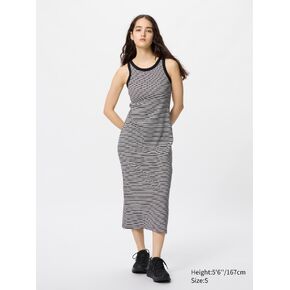Uniqlo Ribbed Bra Dress | Striped