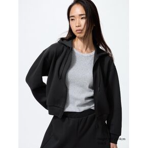 Uniqlo العرق الجاف الكامل زيب هوديي