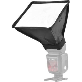 Andoer 6.7 × 6 في/17 × 15 سم مصغرة كاميرا فلاش عالمية فلاش Softbox Speedlite قابلة للطي مع استبدال حقيبة الحمل لكانون Sony Godox Yongnuo فلاش على الكاميرا