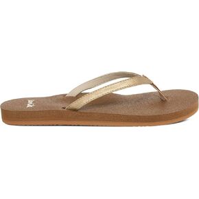 Sanuk Yoga Joy II Shimmer | Flip Flops for Women | Yoga Sandals For Women | Women's Beach Sandals | Memory Foam Footbed