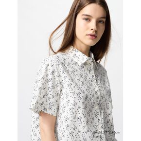 Uniqlo Cotton Short Shirt | Printed