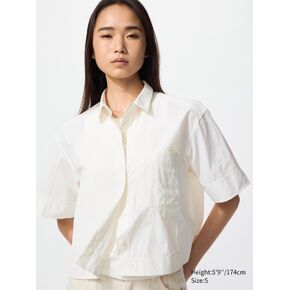 Uniqlo Nylon Boxy Short Shirt | Half Sleeve