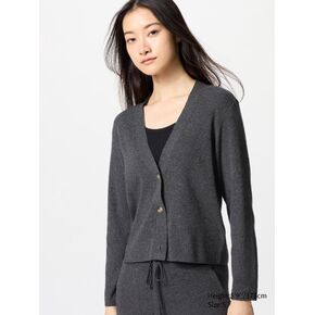 Uniqlo Washable Ribbed Knit Cardigan