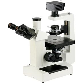 400X Trinocular Inverted Biological Microscope with Phase Contrast, Dual-Layer Mechanical Stage for Tissue & Cell Culture, Laboratory School Use