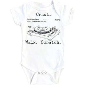 DJ Scratch - Baby Boy Girl Clothes Infant Bodysuit Funny Cute Newborn