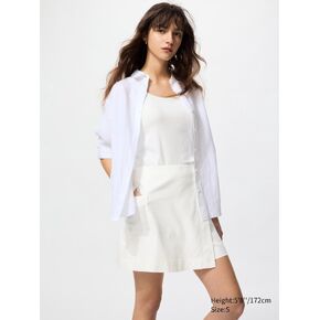 uniqlo الكتان مزيج skort