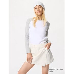 Uniqlo Drapey Denim Skort