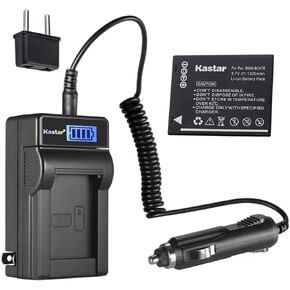 Kastar DMW-BCH7E LCD AC Battery Charger Compatible with Panasonic DMW-BCH7, DMW-BCH7E, DMW-BCH7PP DMW-BCH7GK, Lumix DMC-FP1, Lumix DMC-FP2, Lumix DMC-FP3, Lumix DMC-FT10, Lumix DMC-TS10 Digital Camera