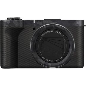 Anti-Scratch Camera Body Cover Sticker Protector for Canon PowerShot V1, V1 Camera Protection Decorative Stickers, Anti-Slide Grip Holder Skin Guard Shield - Shadow Black