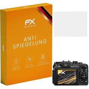 Screen Protector compatible with Canon PowerShot G12 Screen Protection Film, anti-reflective and shock-absorbing FX Protector Film (3X)