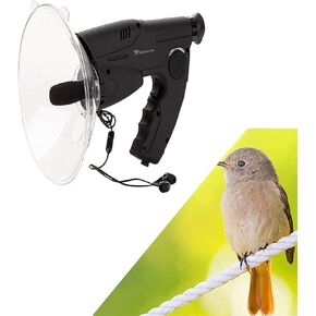 Parabolic Microphone Bionic Telescope Bionic Ear Long Range Birds Listening Telescope 300M, for Outdoor Activities and Family Entertainment