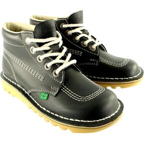 Womens Kickers Kick Hi Classic Leather Office Work Ankle Boots Shoes