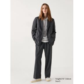 Uniqlo Pleated Wide Pants | Checked