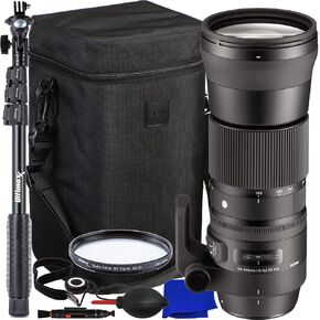 Ultimaxx Starter Sigma 150-600mm f/5-6.3 Lens Bundle (EF-Mount) - Includes: Lightweight 48" Monopod, Protective UV Filter, Lens Cleaning Pen, Universal Lens Cap Keeper, Dust Blower & More(12pc Bundle)