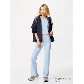 Uniqlo AIRism Soft Ribbed Flare Leggings