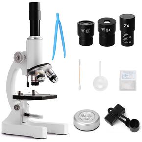 Microscope Accessories kit Slide Preparation camer 64X-2400X Monocular Digital Microscope Experimental Biology Teaching Microscope Microscope Accessories