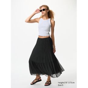 Uniqlo Chiffon Tiered Skirt