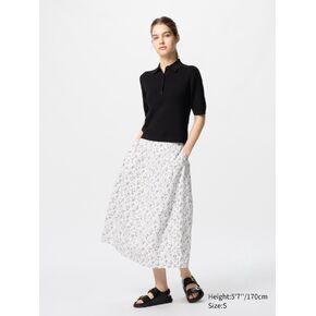 Uniqlo Cotton Scirt Jeaird | مطبوعة