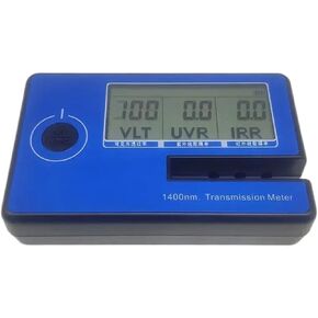 Handheld Window Film Transmission Meter with 1400nm IR Rejection UV Blocking Rate Visible Light Transmittance, 0.1% Resolution for UV Measuring
