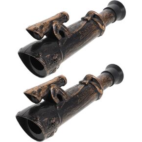 NOLITOY 2pcs Pirate Monocular Lightweight Collapsible Telescope for Pirate Cosplay Party Favors Role Play Decorative Decor Accessories
