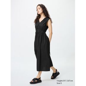 Uniqlo Cotton Gathered Dress