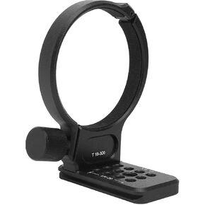 Lens Tripod Mount Ring Collar for 18-300mm F3.5-6.3, Aluminum Alloy, Compatible with for Arca, 70mm Quick Release Plate, with 1/4 inch and 3/8 inch Screw Holes