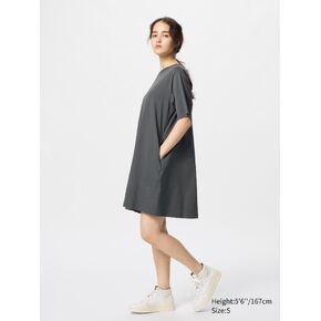 Uniqlo AIRism Cotton Mini Dress | Short-Sleeve